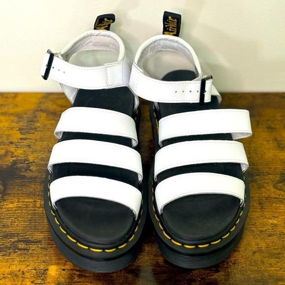 Dr. Martens Shoes - NWOT Dr Martens Womens Blaire Hydro Leather White Sandal